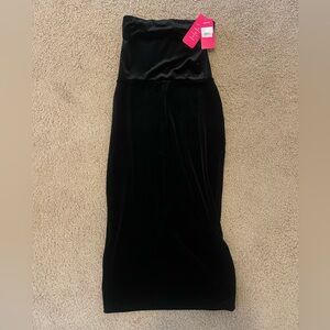 Commando Black Velvet Strapless Dress